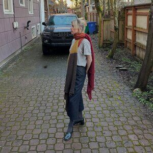 Soft extra long scarf
